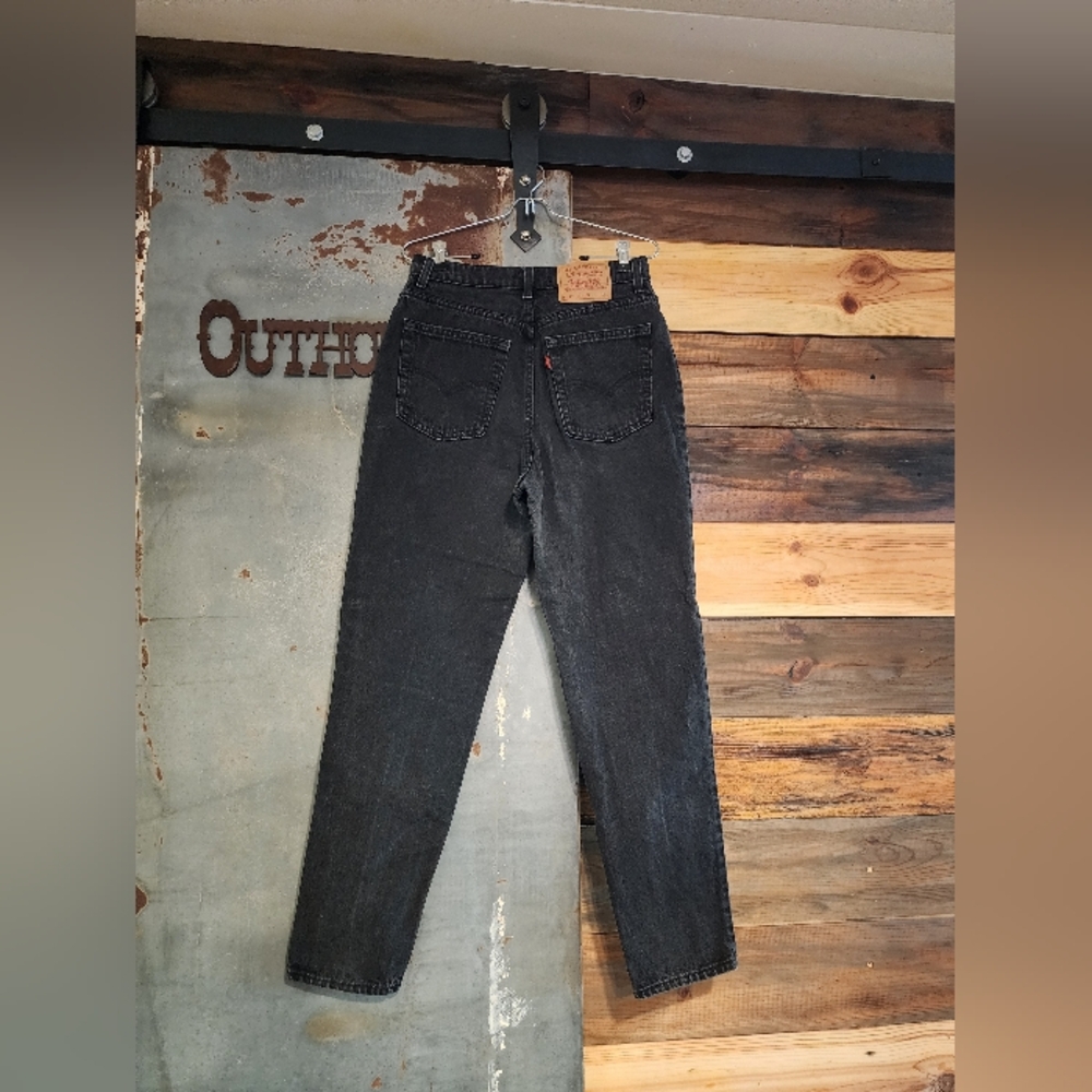 Vintage Levi's 512 Slim Fit Tapered Leg Black Jeans